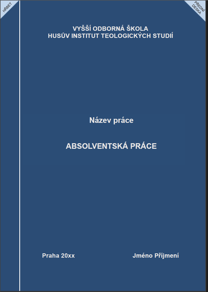 Vzor desek VYŠŠÍ ODBORNÁ ŠKOLA HUSŮV INSTITUT TEOLOGICKÝCH STUDIÍ Vazbičov.png