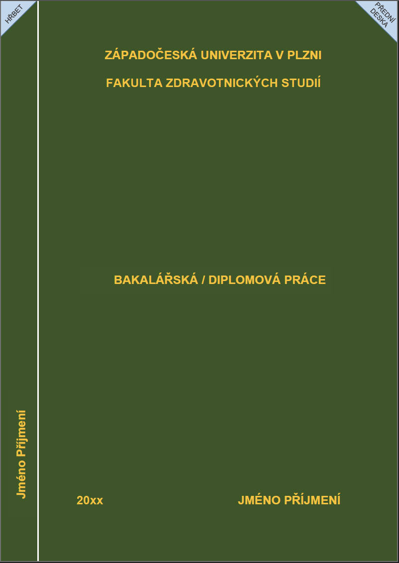 Vzor desek ZÁPADOČESKÁ UNIVERZITA V PLZNI FAKULTA ZDRAVOTNICKÝCH STUDIÍ Vazbičov.png